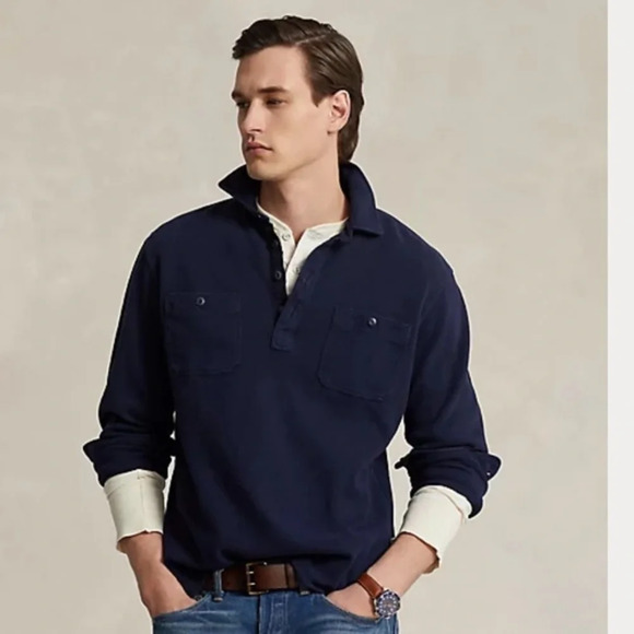 Ralph Lauren Other - Men’s Polo by Ralph Lauren 100% cotton navy blue pullover shirt in excellent con